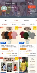 Belanja baju marketplace terpercaya melalui smartphone